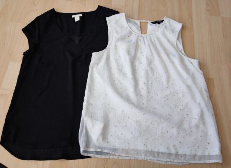 2 Damen Blusen, Gr. S/36, Marke: VERO MODA + H&M