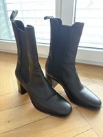 Black leather boots Manfield Gr. 38