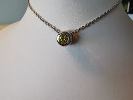 585/--  Weissgold Solitär Anhänger, grosser Brillant 0,50ct.