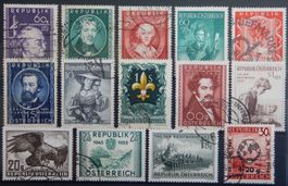 Österreich ex. Kat. 771-1029 gest. 1946/56 Kat. 102 Euro