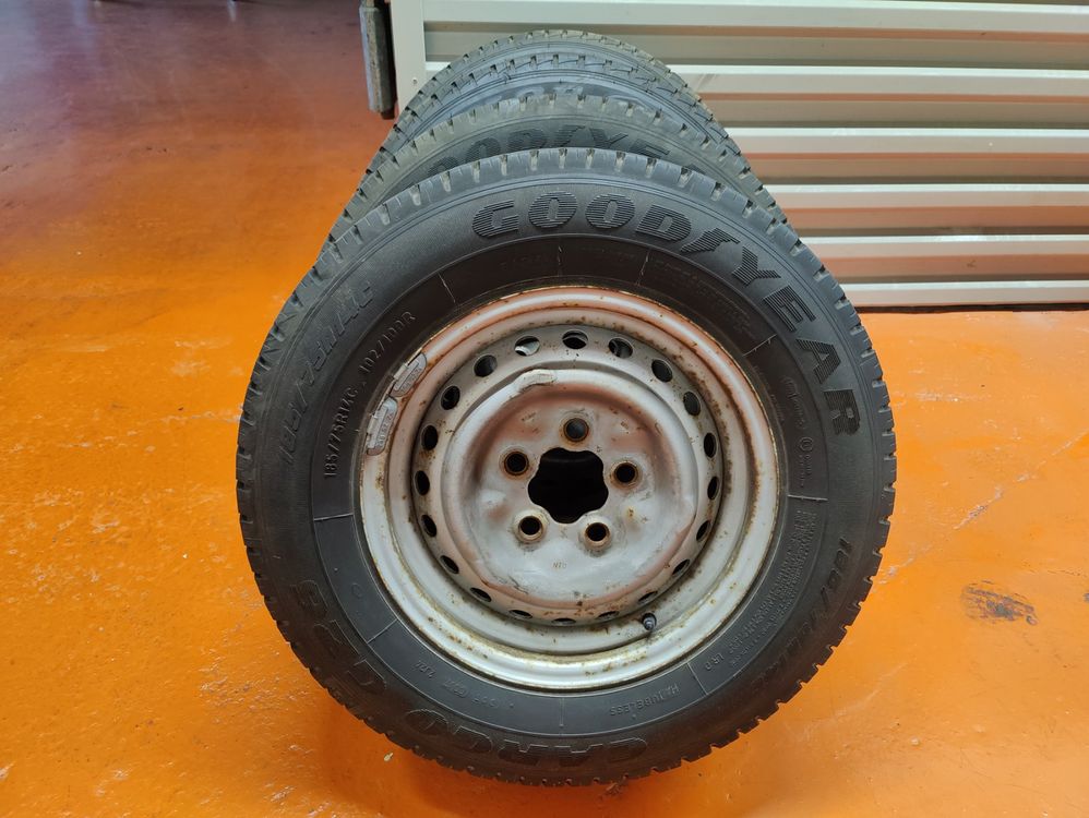 VW T3 Typ 2 Kompletträder 185/75 R14C 102/100R (Gebraucht) in Lohn ...