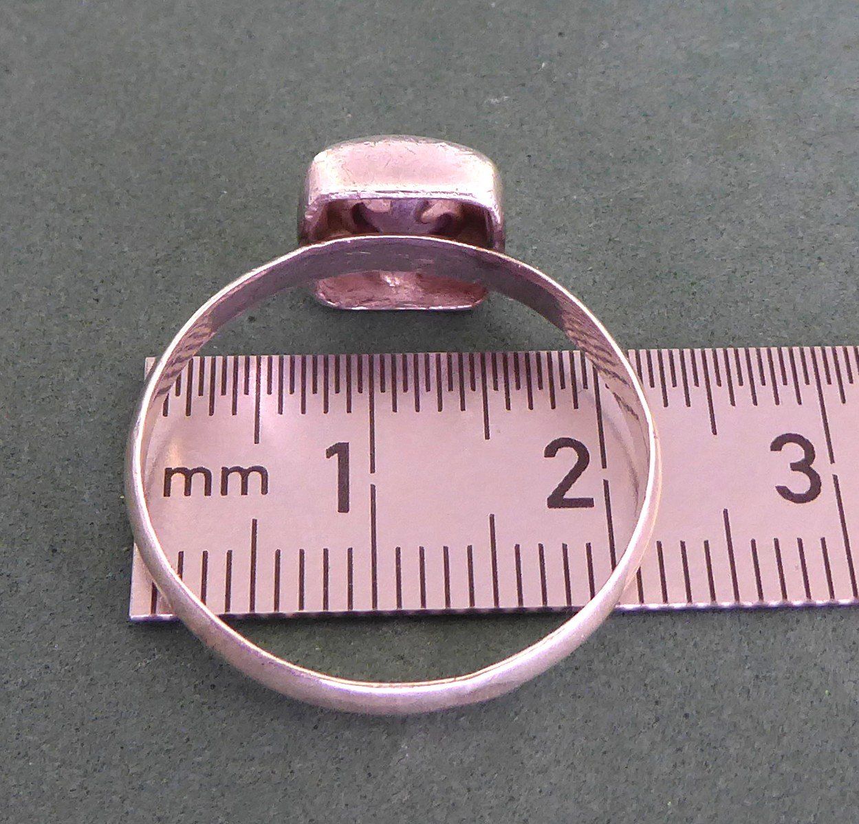 Anelli: Ring 800 Silber mit synthetischem Stein vor 1985 – Usato da Muri AG venduto da silvermouse007 5