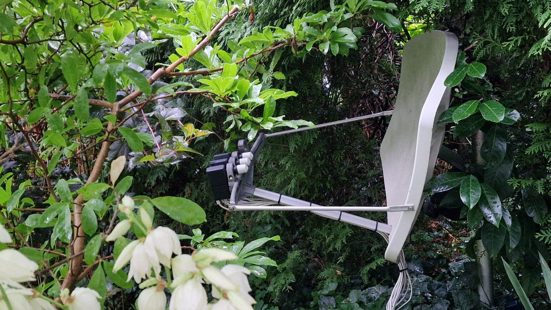 Antenne parabolique: Sat Antenne Multifokus mit 4 LNB und Bodenständer – D'occasion à Birmensdorf ZH par Topkauf
