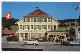 LES VERRIÈRES Frontière Franco-Suisse - Auto - Tanksäule