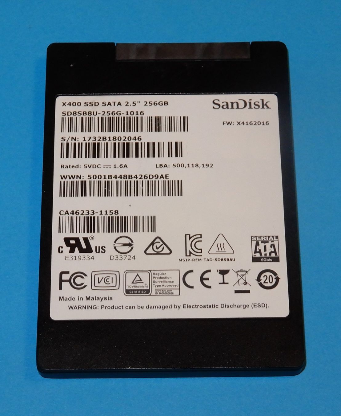 Sandisk Dischi rigidi: SanDisk X400 SSD SATA  256 GB – Usato da Bern venduto da compischop