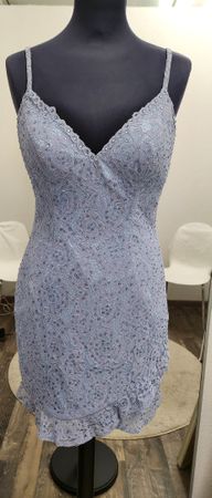 blau kleid