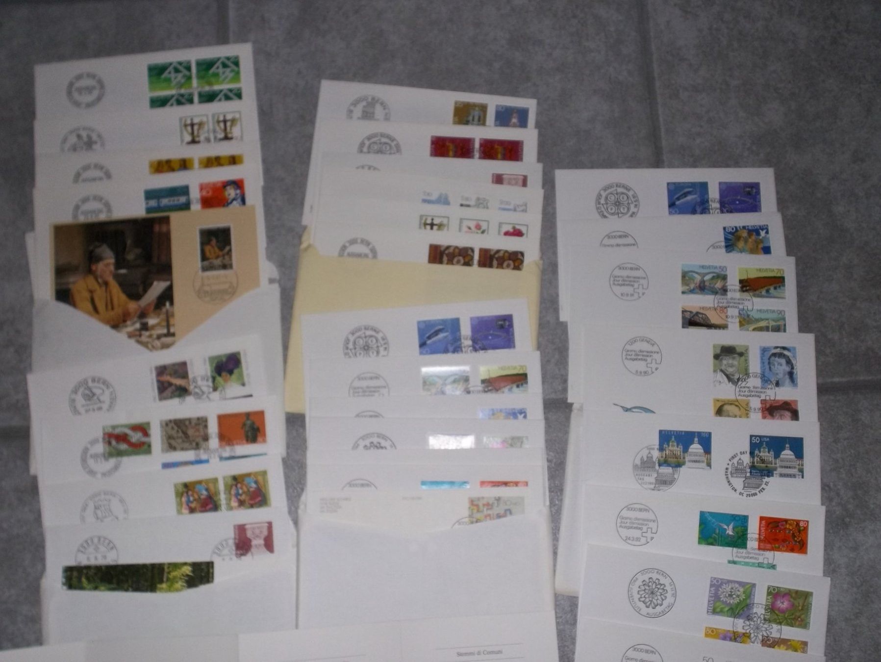 Tutti i francobolli: Briefmarken-Sammlung Schweiz, Ersttagsbriefe – Usato da Kaltbrunn venduto da Cindy99 1