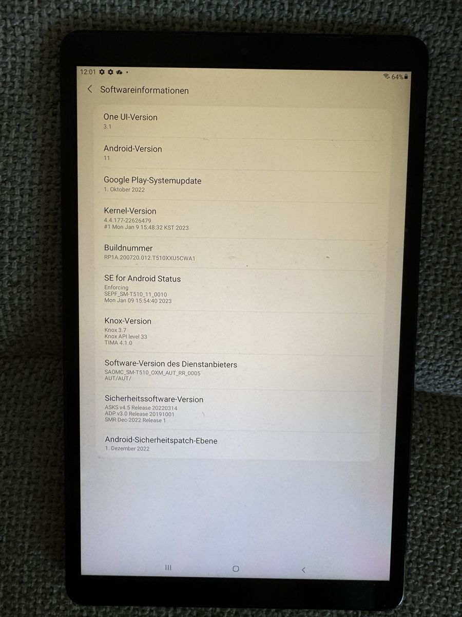 Samsung Tablet PC: Samsung Galaxy Tab A SM-T510  – Gebraucht aus Adliswil von Busys 1