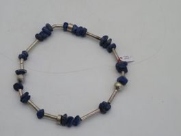 Lapis Lazuli Silber Kette – Echter Edelstein Vintage