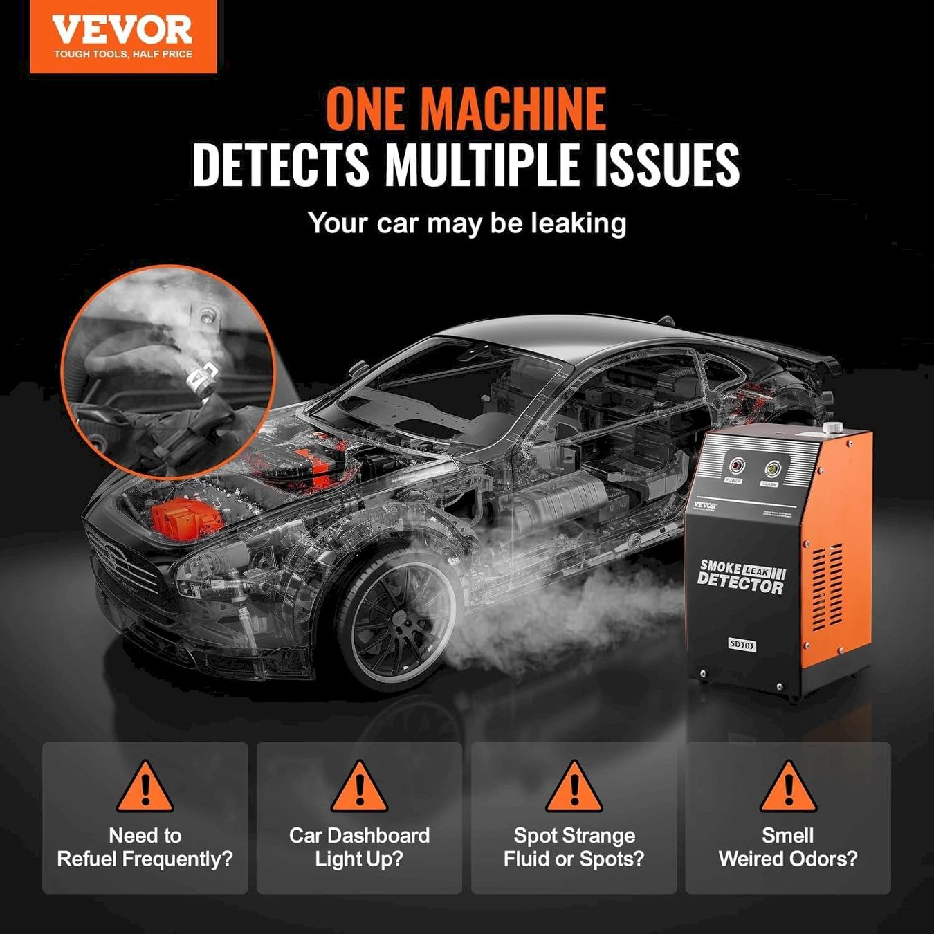 Tutti gli attrezzi: VEVOR KFZ Rauch Maschine EVAP – Nuovo e nell'imballaggio originale da Bottighofen venduto da zaap 2