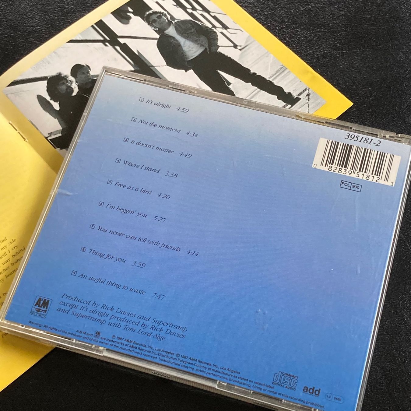 CD: Supertramp - Free As A Bird – Usato da Bern venduto da Ntsamina 1