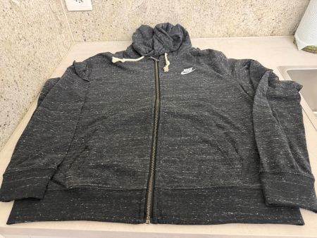 Nike Kapuzenjacke schwarz/grau meliert Grösse M