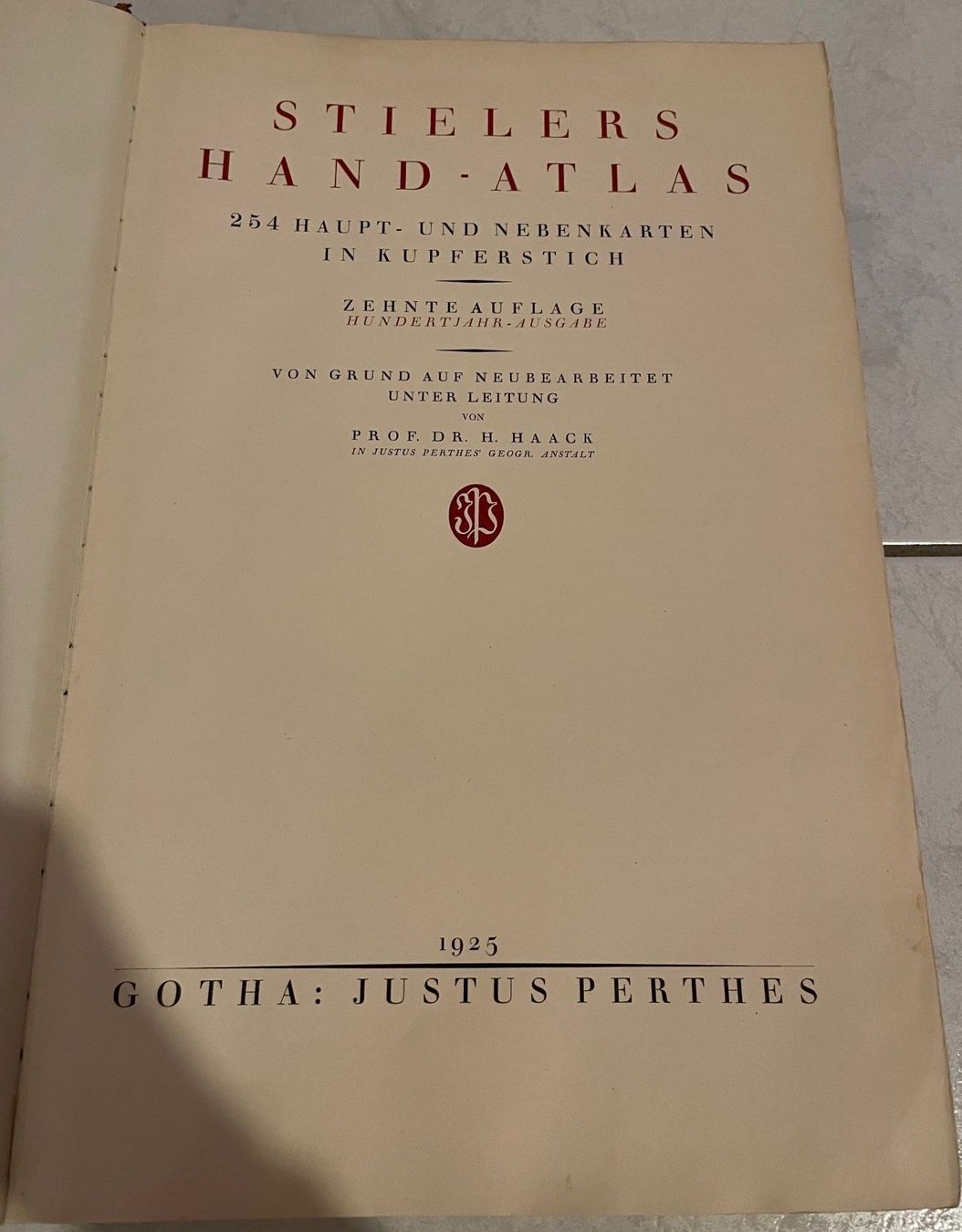 Cartine & Atlanti: Stielers Hand-Atlas 1925 – Usato da Luzern venduto da Topseller1000 1
