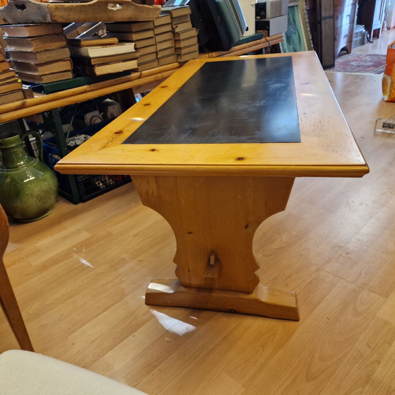 Tavoli: Rustikaler Salontisch, Holztisch mit Platte – Usato da BERN venduto da Intarsia 1