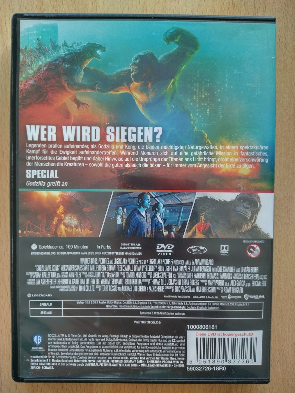 Alle DVDs: Godzilla vs Kong – Gebraucht aus Jona von Argus36 1