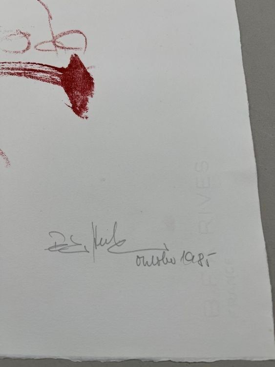 Grafica & Litografie: Peter Huber LITHOGRAPHIE SIGNIERT NUMMERIERT – Usato da Gersau venduto da grafik-kunst 3