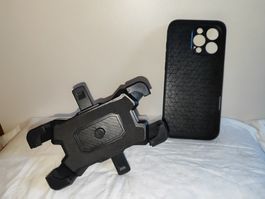 Handyhalter und Hülle für iPhone