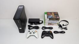 Microsoft Xbox 360 S, 2 Controller, 10 Spiele