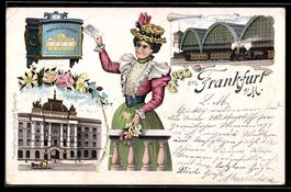 Litho Frankfurt a. M., Hauptbahnhof und 