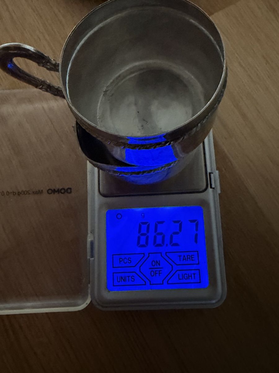 Tazze: Tasse et soucoupe en métal argenté – Usato da Onex venduto da mou_x2gr 1