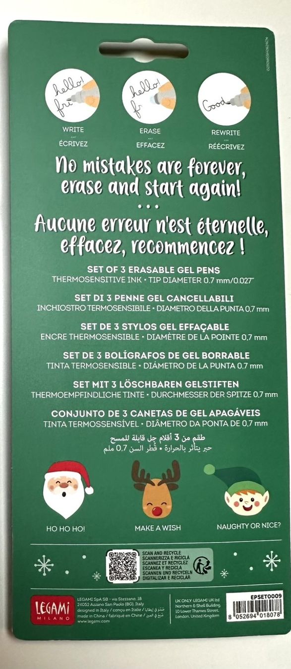 Legami Penna & Evidenziatori: Legami Noël 2024 édition limitée! Introuvable – Nuovo e nell'imballaggio originale da Bernex venduto da euma1976 2