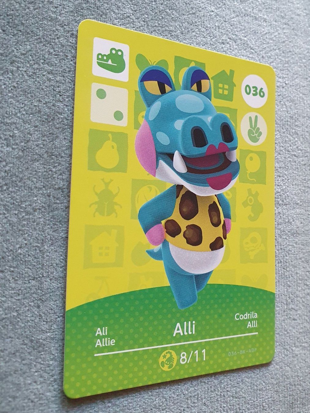Cartes: Carte amiibo Série 1 - Alli #036 – Neuf (Voir description) à Cossonay-Ville par cba_69tt 2