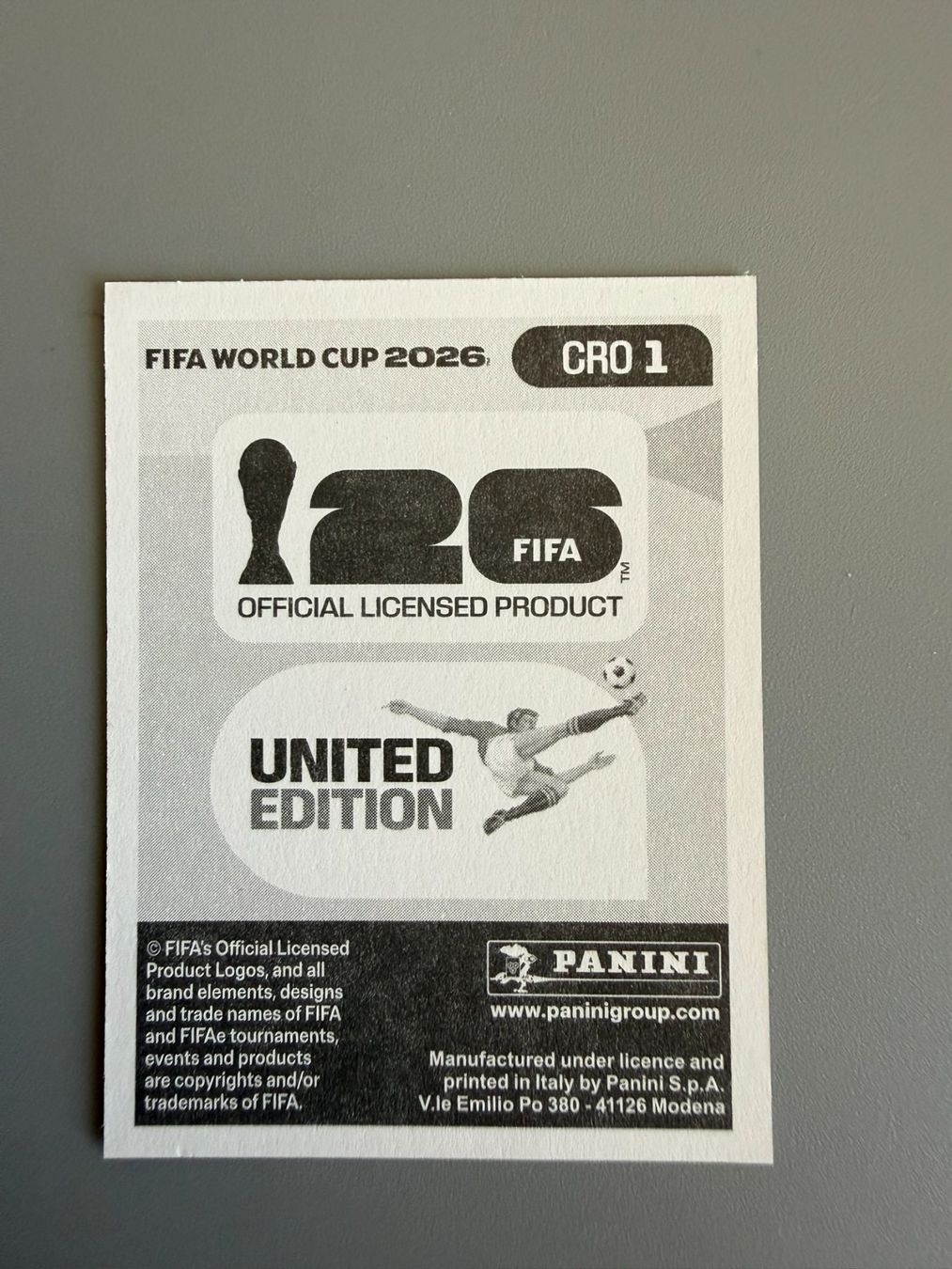 Panini Carte collezionabili: Panini Kroatien CRO1 – Usato da Liebefeld venduto da Ronaldo-1996 1