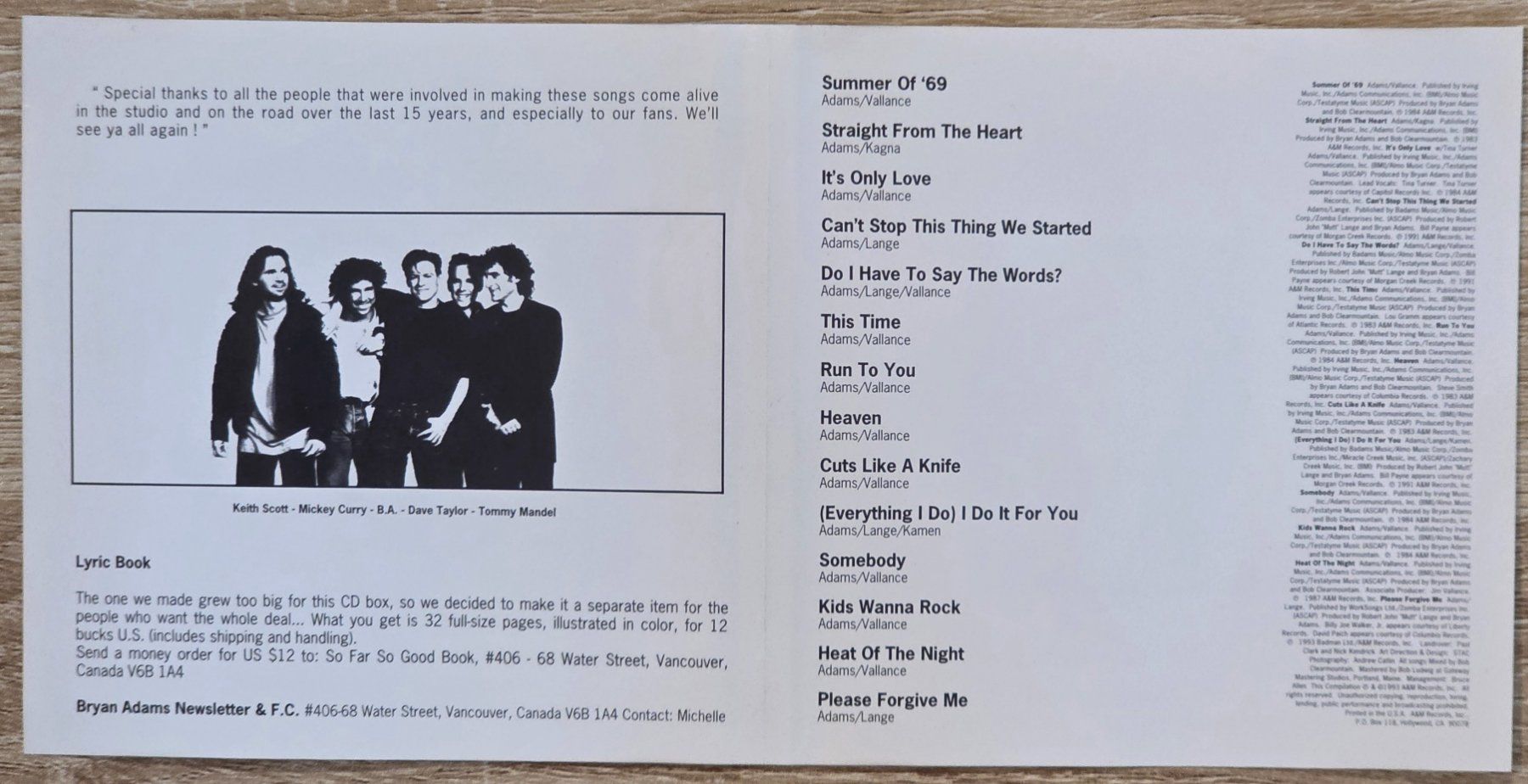 CDs: Bryan Adams So far so good – Gebraucht aus Rohrbach von lod_m58r 3