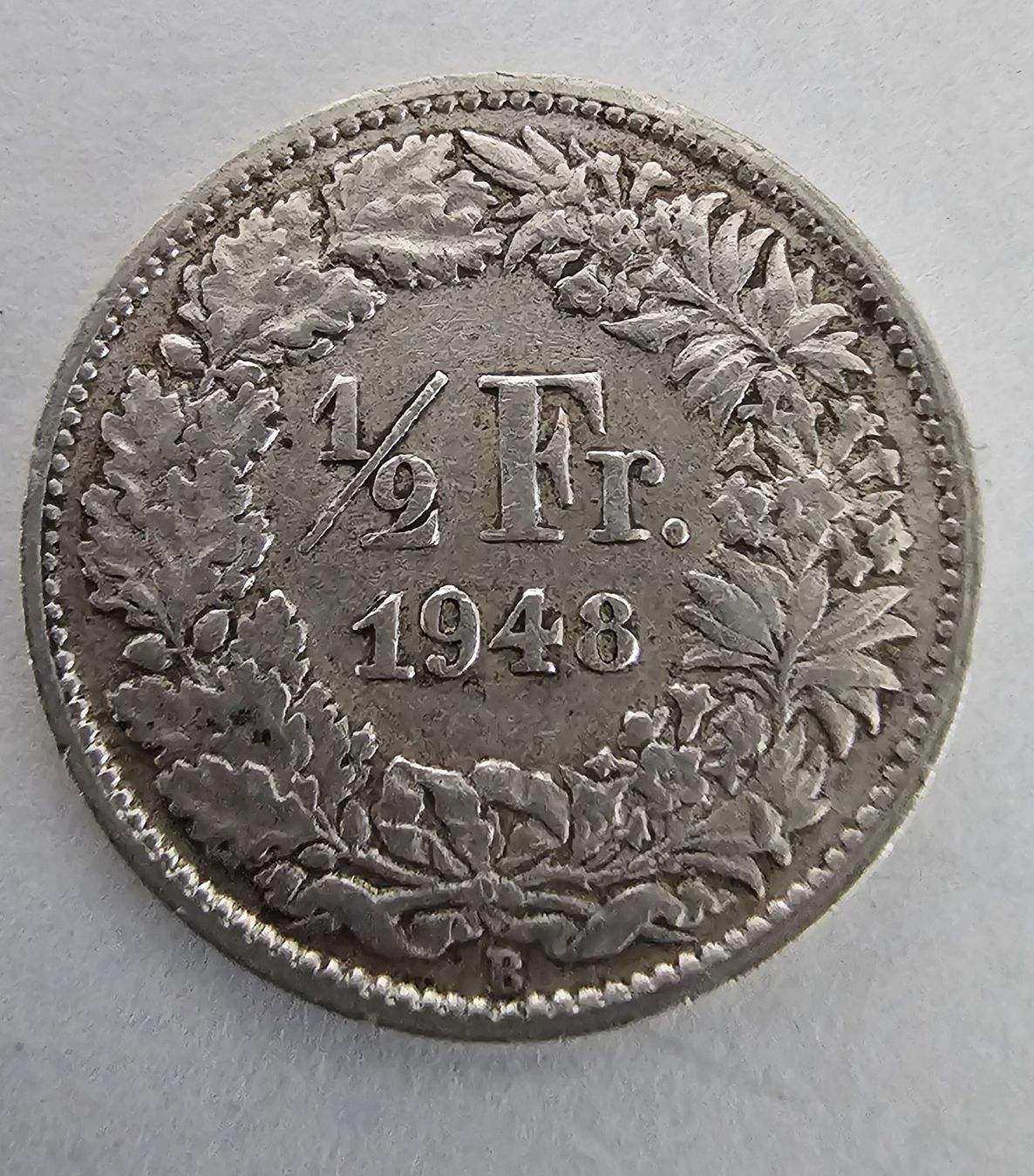 Tutti le monete: 1 Pièce 50 CTS 1948 – Usato da Cortaillod venduto da Titus130