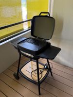 Elektrogrill mit Wagen – Standgrill, klappbare Ablagen