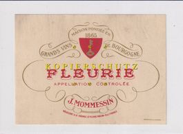 Etikette für Wein - Fleurie /bd