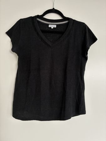 T-shirt en lin noir Claudie Pierlot
