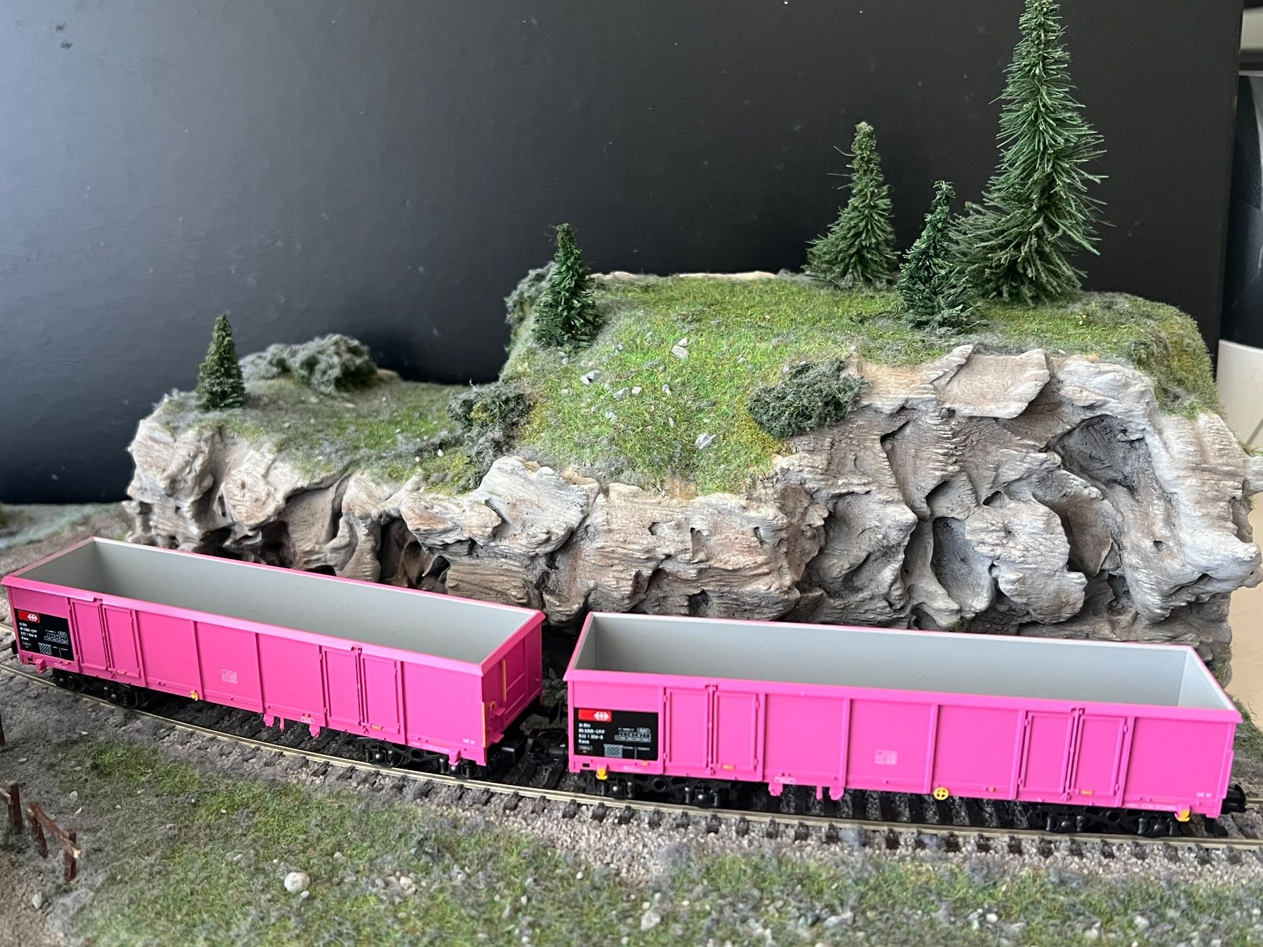 Märklin Modellini di ferrovie: 6 Märklin Güterwagen HO WS – Nuovo (secondo la descrizione) da Root venduto da Roll.48 1