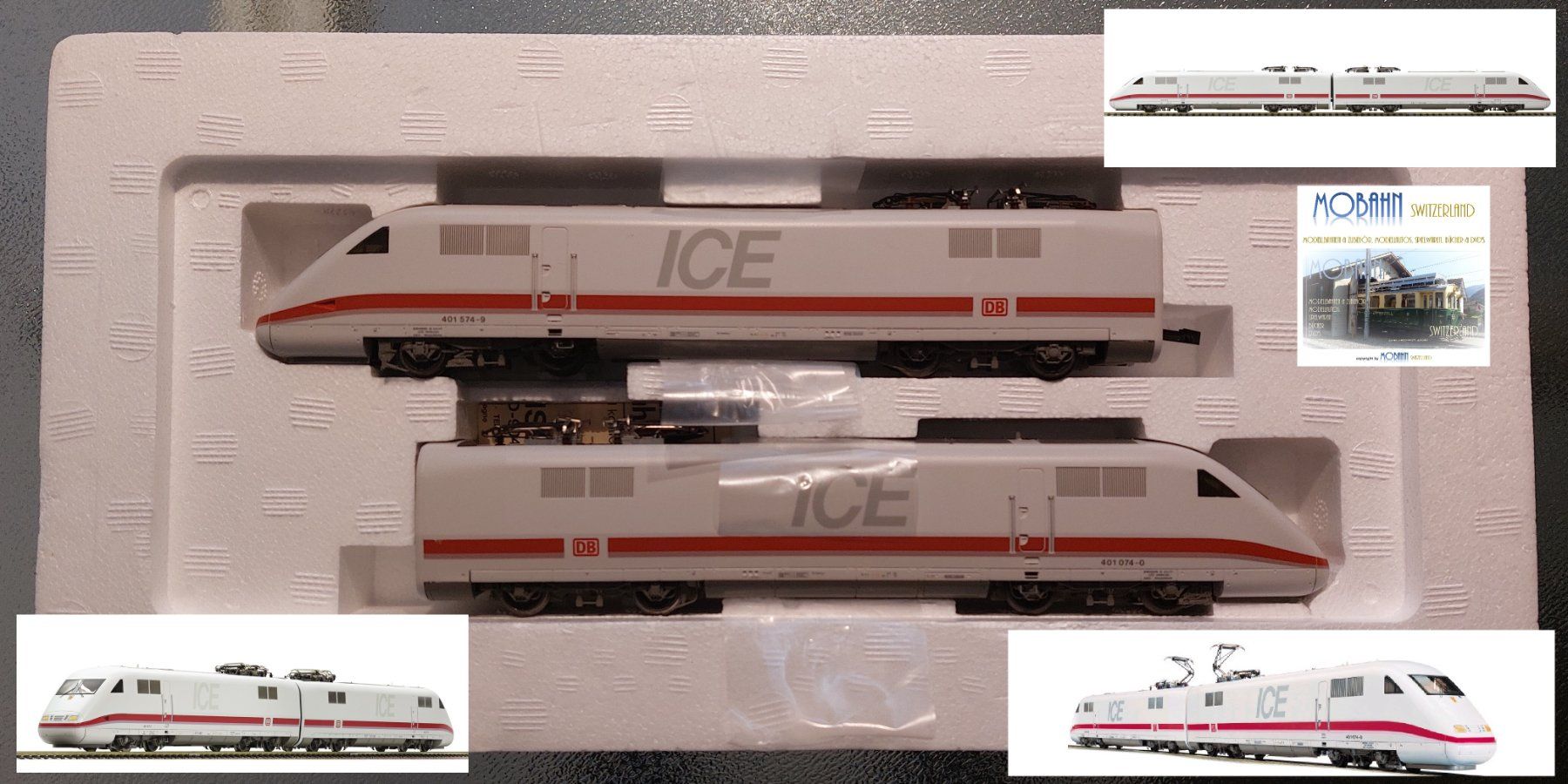 Fleischmann Modellini di ferrovie: Fleischmann 4450 - ICE 1 InterCityExpress DB/SBB – Usato da Rotkreuz venduto da MOBAHN-1zu87 1