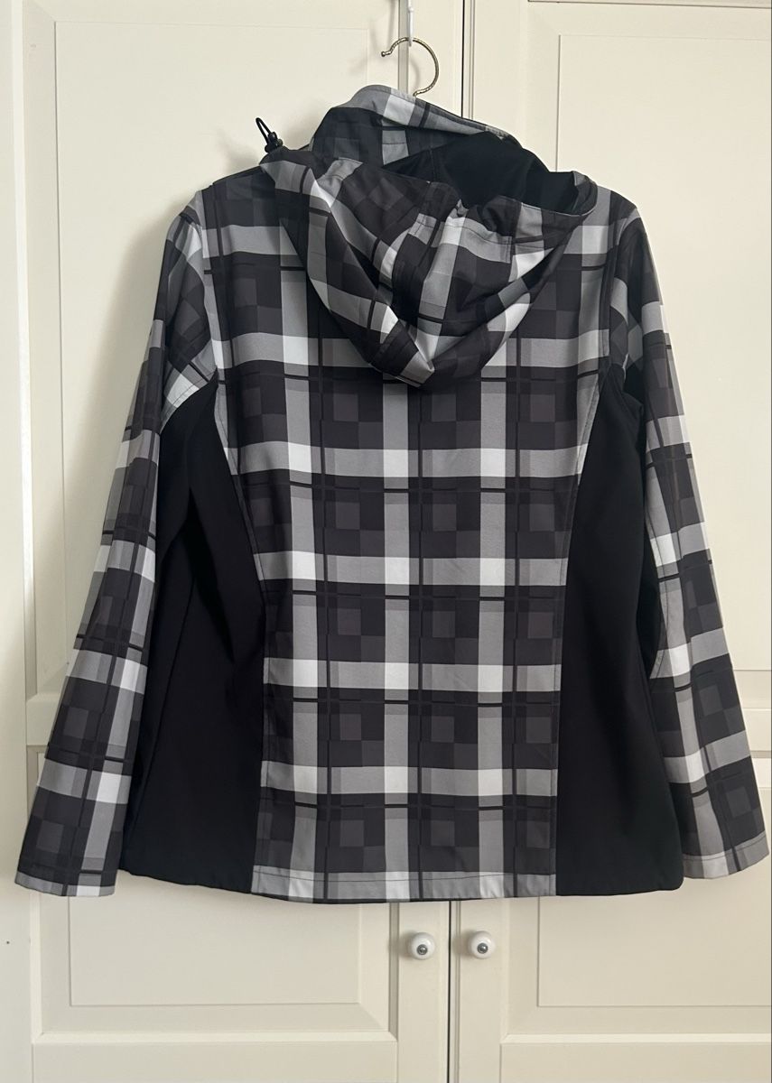 Giacche: Softshelljacke Weissenstein schwarz kariert Grösse XL – Nuovo (secondo la descrizione) da Schaffhausen venduto da Lucyswunderlade 1
