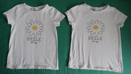 2x T-Shirts, Gr. 134/140, guter Zustand
