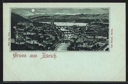 Mondschein-Lithographie Zürich, Teilans