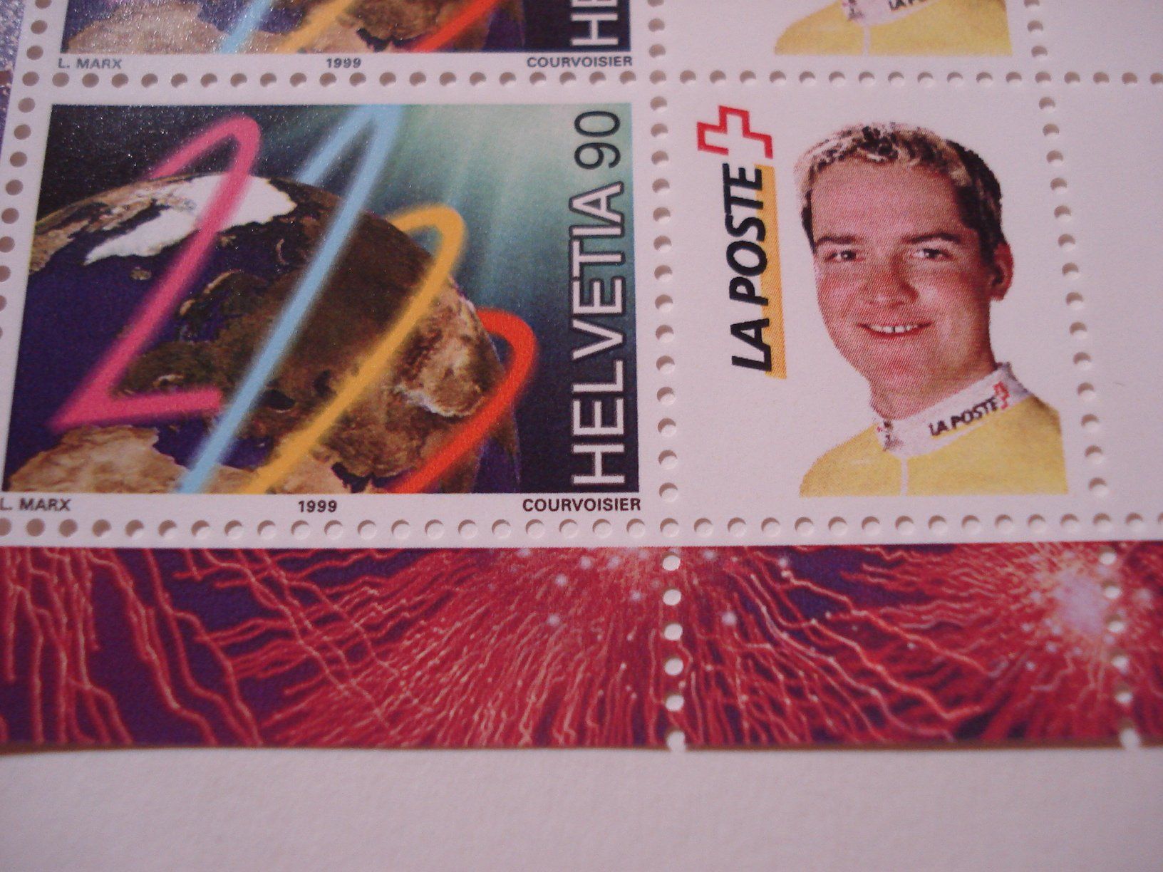 Tous les timbres: Bogen  Milleniumsmark 1999 **, Swiss Post Team Reto Bergmann – D'occasion à Niederwil AG par morostahu 1
