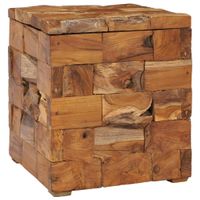 Hocker mit Stauraum Massivholz Teak - Gratisversand
