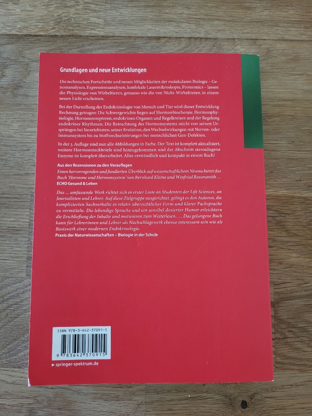 Libri: Hormone und Hormonsystem, Lehrbuch Endokrinologie – Usato da Amriswil venduto da noe_z7wn 1
