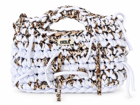 OKKA Handgemachte Crochet Tasche aus Griechenland – Weiss /