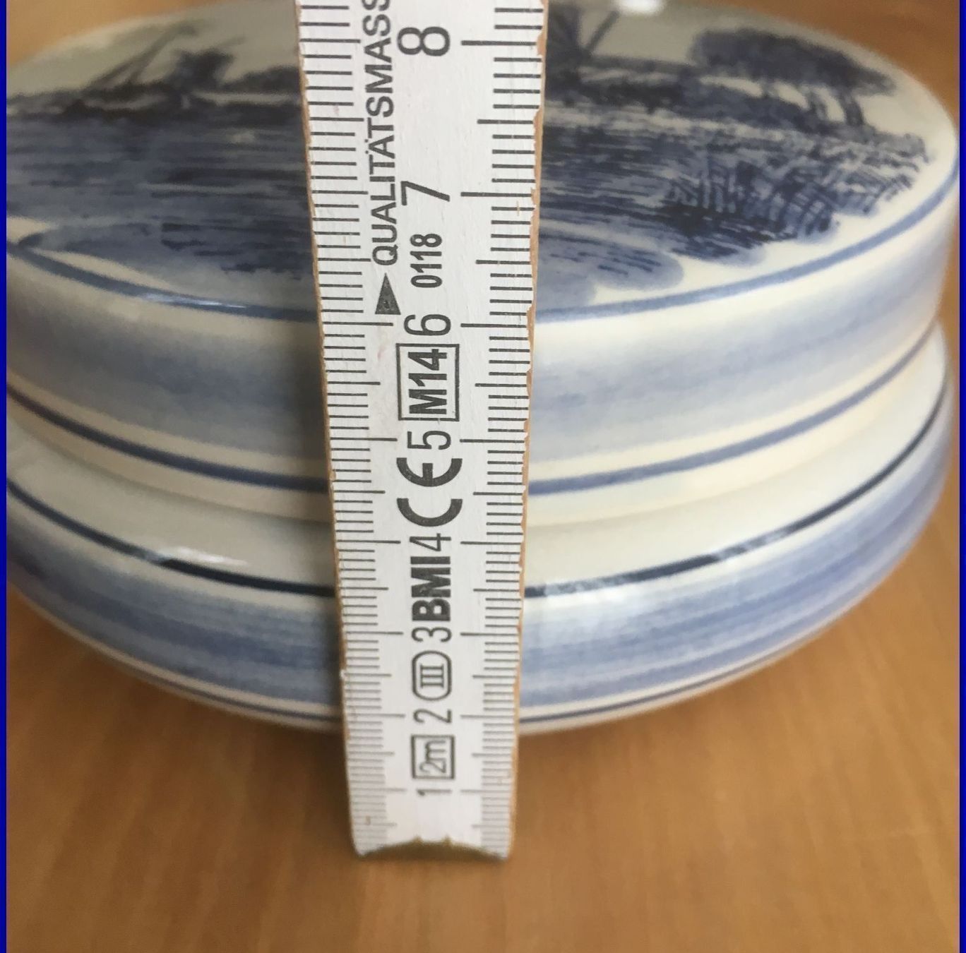 Tutte le decorazioni: Delft blue Holland handgemalte Keramikdose Windmühle – Usato da Subingen venduto da Etageren 8