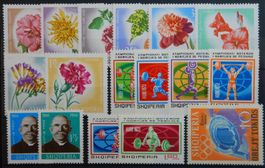 Albanien Lot mit guten Werten und Sätzen ** 1955/65 Lot VI