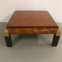 🟣 RARITÄT ALTER ARTDEKO XL ECHTHOLZ SALON TISCH SOFA ABLAGE