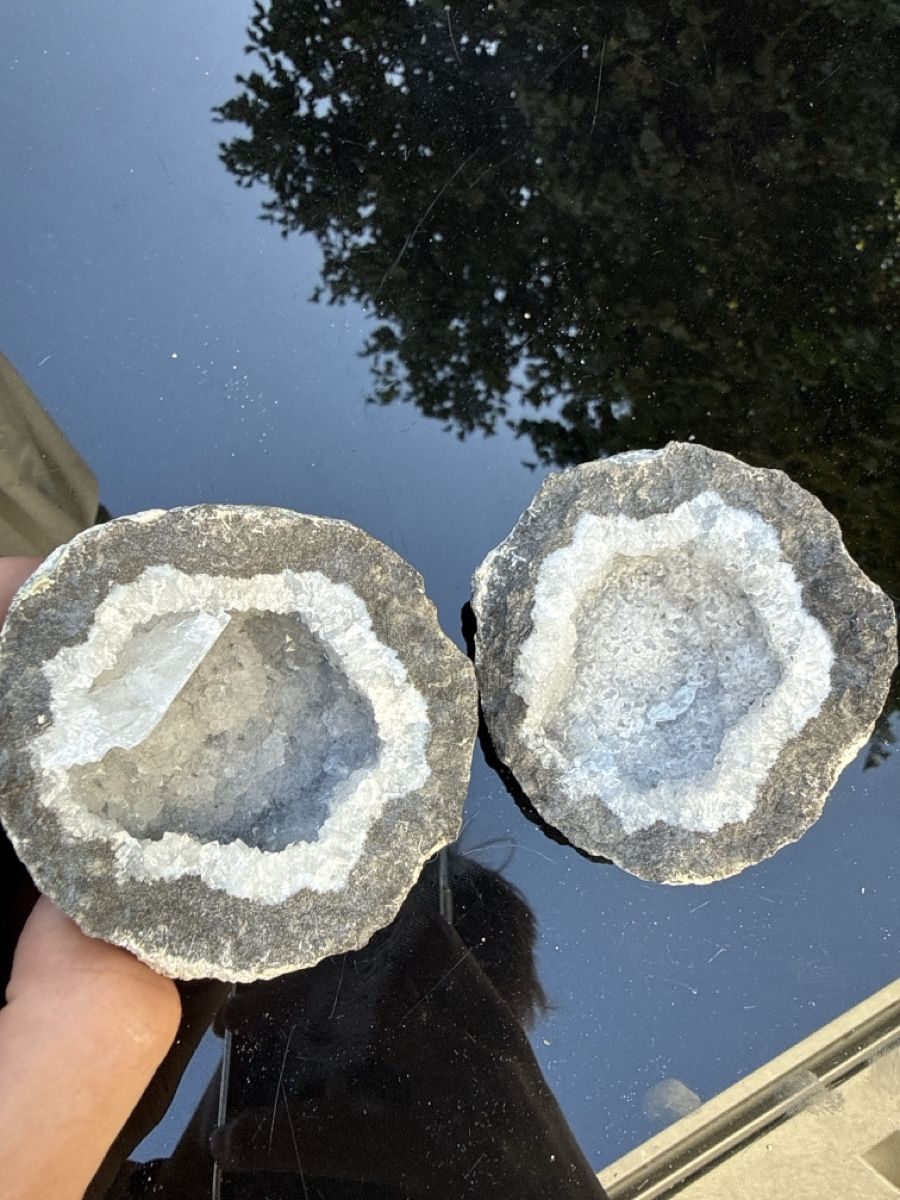 Minerali & Pietre curative: Paire de géodes de quartz naturelles – Nuovo (secondo la descrizione) da Gockhausen venduto da mar_cn8t 1