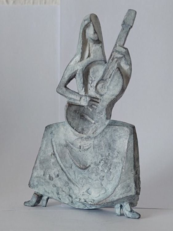 Sculture & Statue: Guitariste, bronze, Wojciech Pondel – Nuovo e nell'imballaggio originale da Genève venduto da mar_2kgm 4