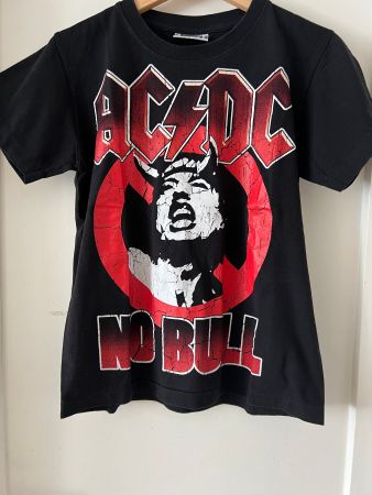 AC/DC „No Bull“ Vintage Rock T-Shirt – Schwarz – Gr. S