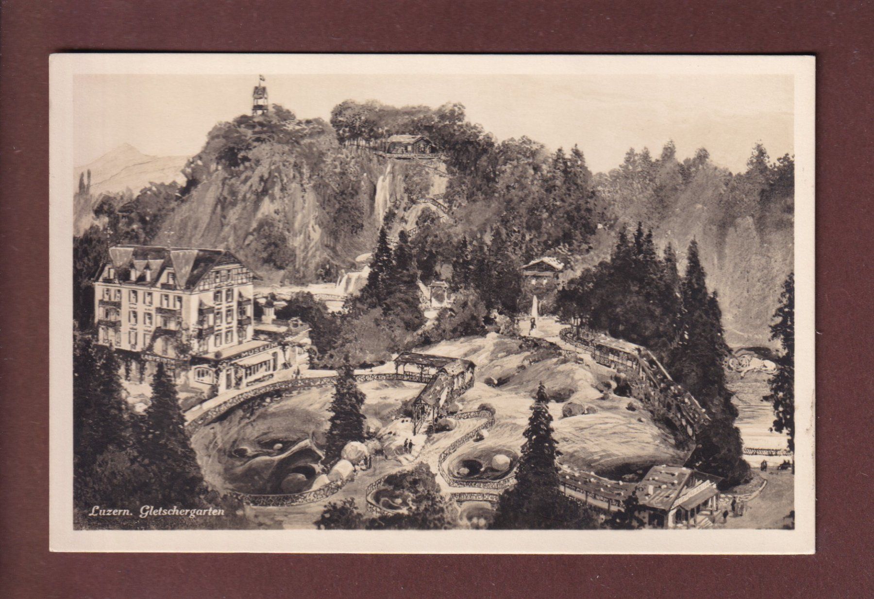 Cartoline postali: LUZERN - Gletschergarten – Usato da Pully venduto da nicecards