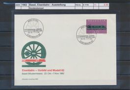 1982 Basel, Eisenbahn - Ausstellung, Sonderstempel