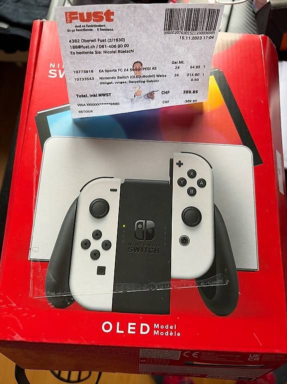 Nintendo Console: Nintendo Switch OLED bianca + 4 giochi  - Usato poco – Usato da THERWIL venduto da atz_5dhp 1